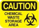 chemical waste storage area