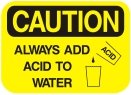 always add acid to water