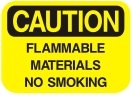 flammable materials no smoking