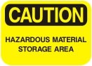 hazardous material storage area