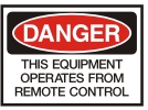 equipment operates from remote control