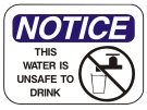 water is unsafe