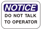 do not talk to operator