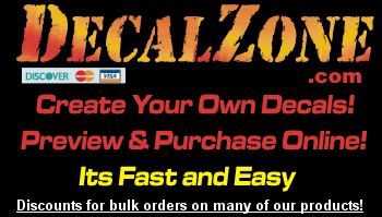 DecalZone, create your own decals, purchase online