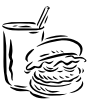 burger and shake