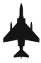 DecalZone, Graphic Decals, Military Air Craft Silhouettes