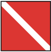 Traditional Diver Down Flag