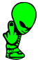 alien giving finger