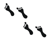 footprints barefeet barefoot