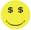 greed smiley face
