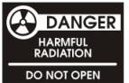 danger, harmful radiation
