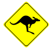 kangaroo crossing