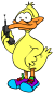 duck on cell phone