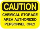 chemical storage area authorized personnel only