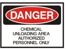 chemical unloading area