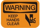 keep hands clear